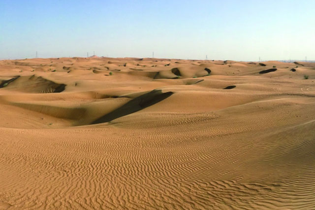 乾燥肌のイメージ砂漠