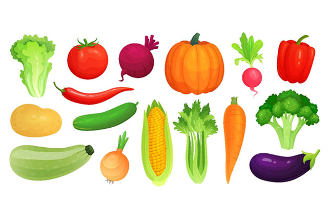 野菜やフルーツのイラスト